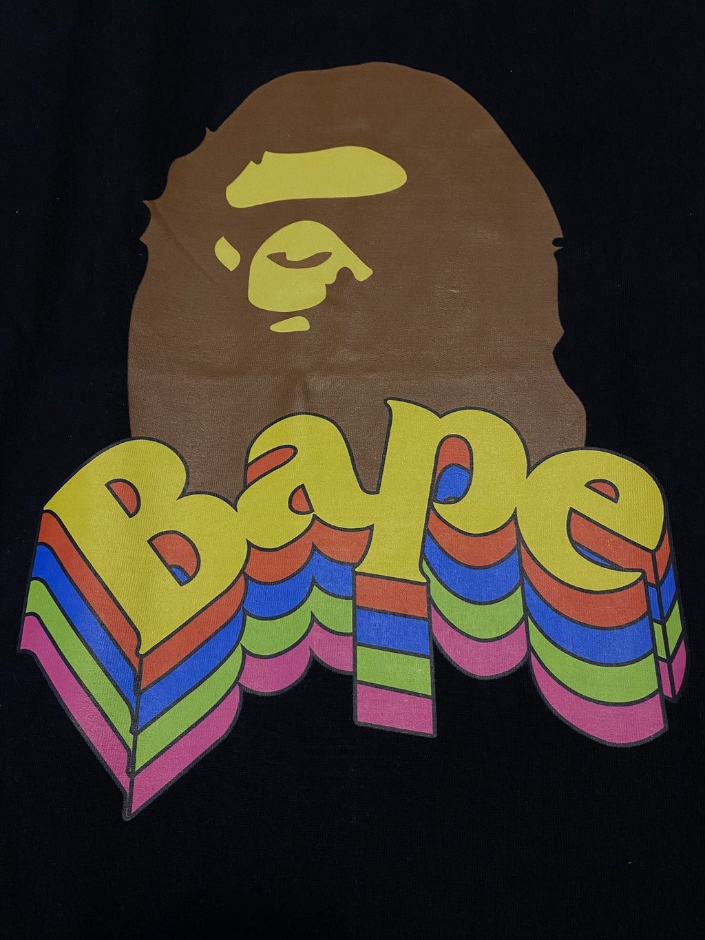 BAPE Ape Rainbow Graphic T-Shirt — detail