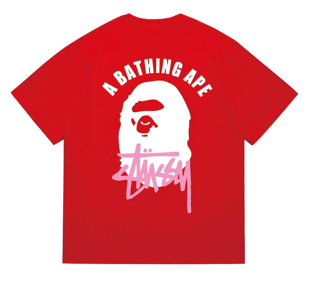 BAPE White Ape Back Graphic T-Shirt — back