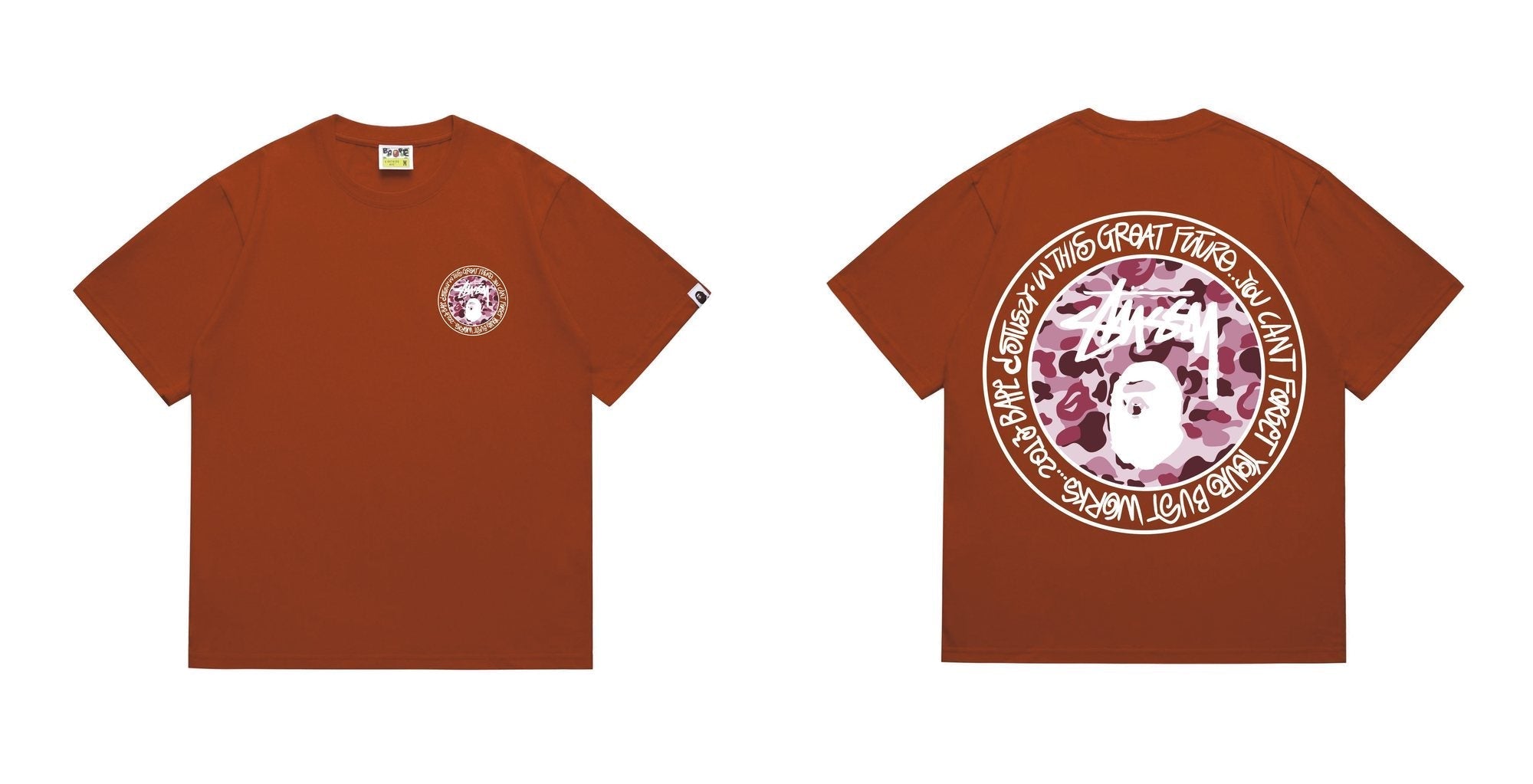 BAPE Light Circular Graphic Short-Sleeve T-Shirt — front