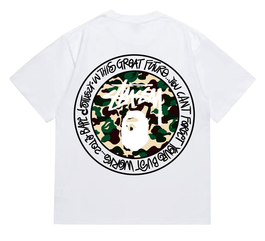 BAPE Circular Camo Graphic T-Shirt — back