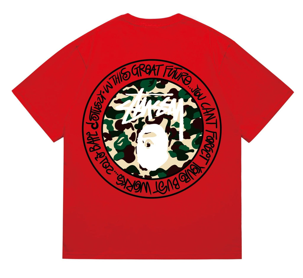 BAPE Circular Camo Graphic T-Shirt — back