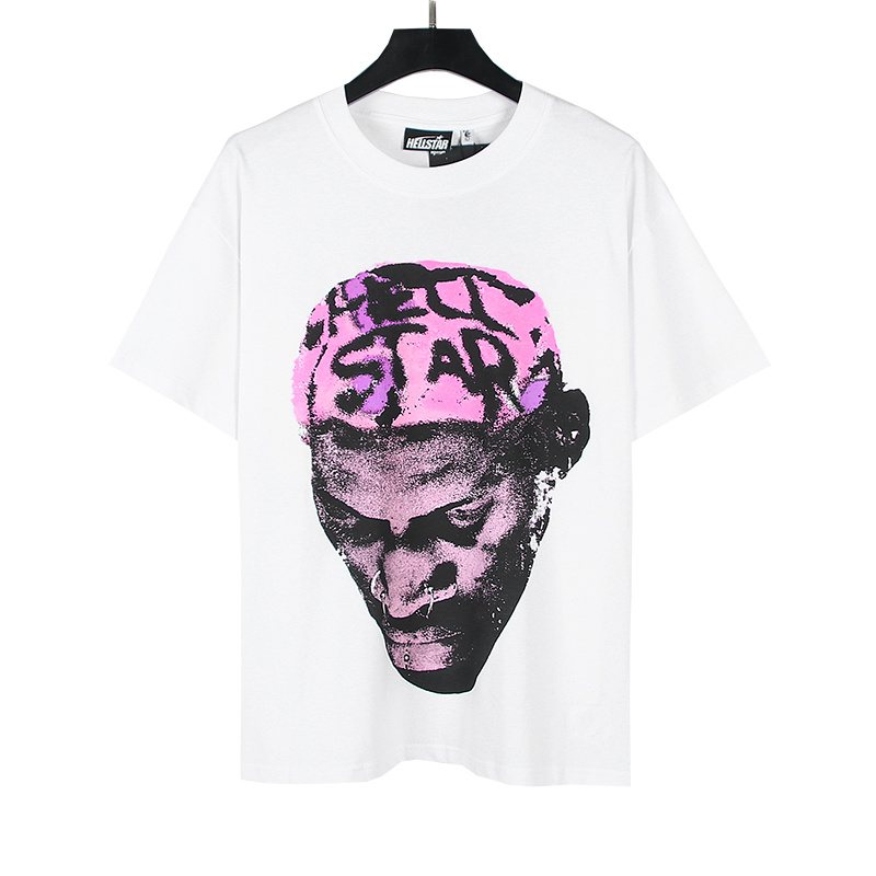 Hellstar White Front & Back Graphic T-Shirt — hero