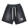 Hellstar Washed Logo Graphic Sweat Shorts - Black — hero