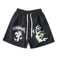 Hellstar Black Graphic Drawstring Shorts — hero