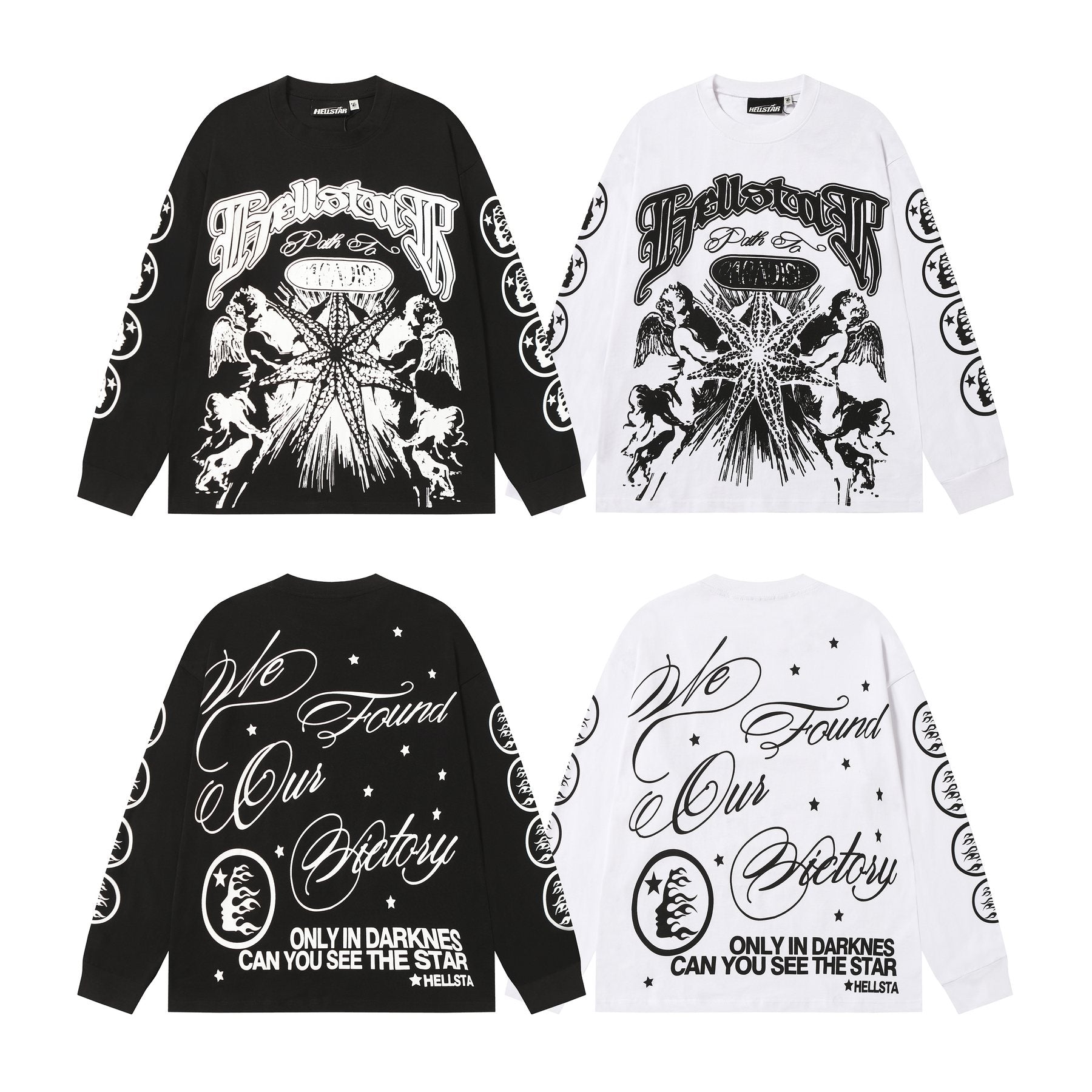Hellstar Angel Starburst Long-Sleeve T-Shirt — comparison