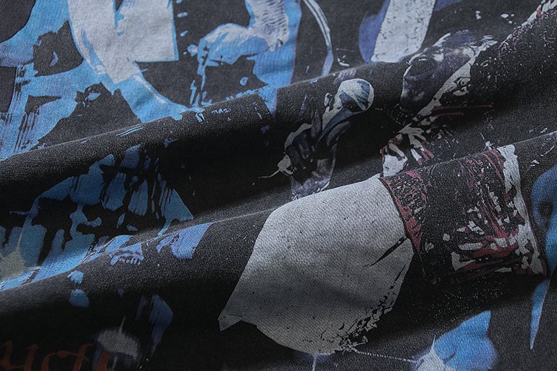VALE USA Washed Michael Jackson Graphic T-Shirt — detail