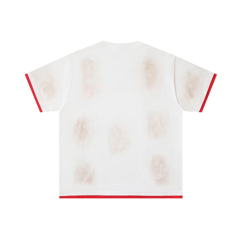 VALE USA Peace Graphic Cream T-Shirt — back
