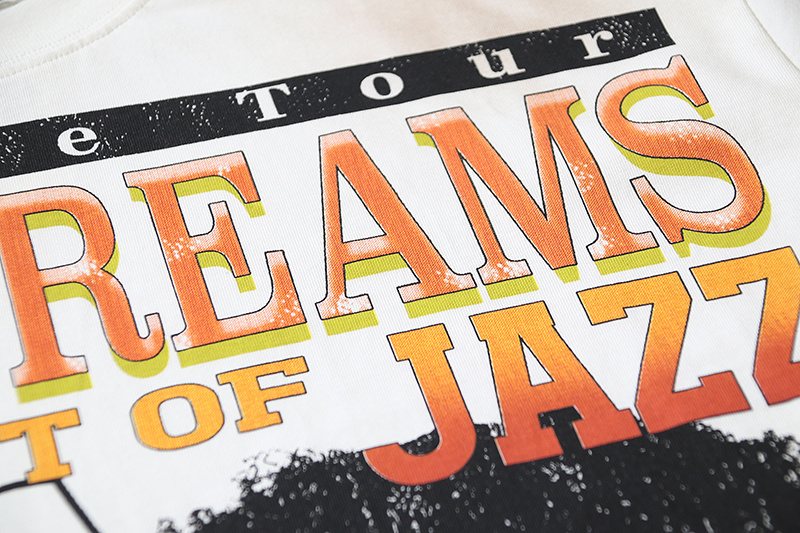 VALE USA Jazz Portrait Graphic Short-Sleeve T-Shirt — detail