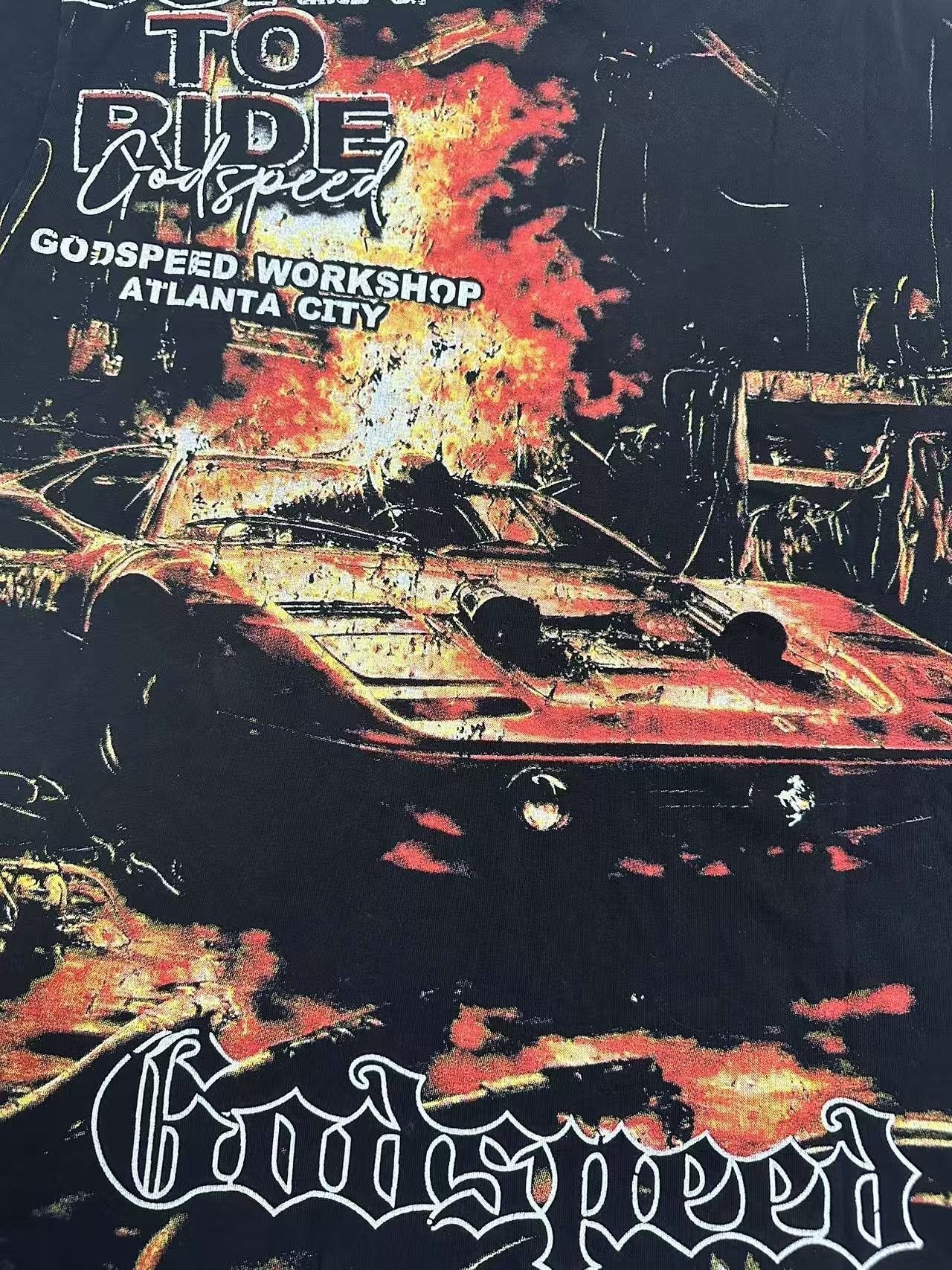 Godspeed Born to Ride Graphic T-Shirt — detail