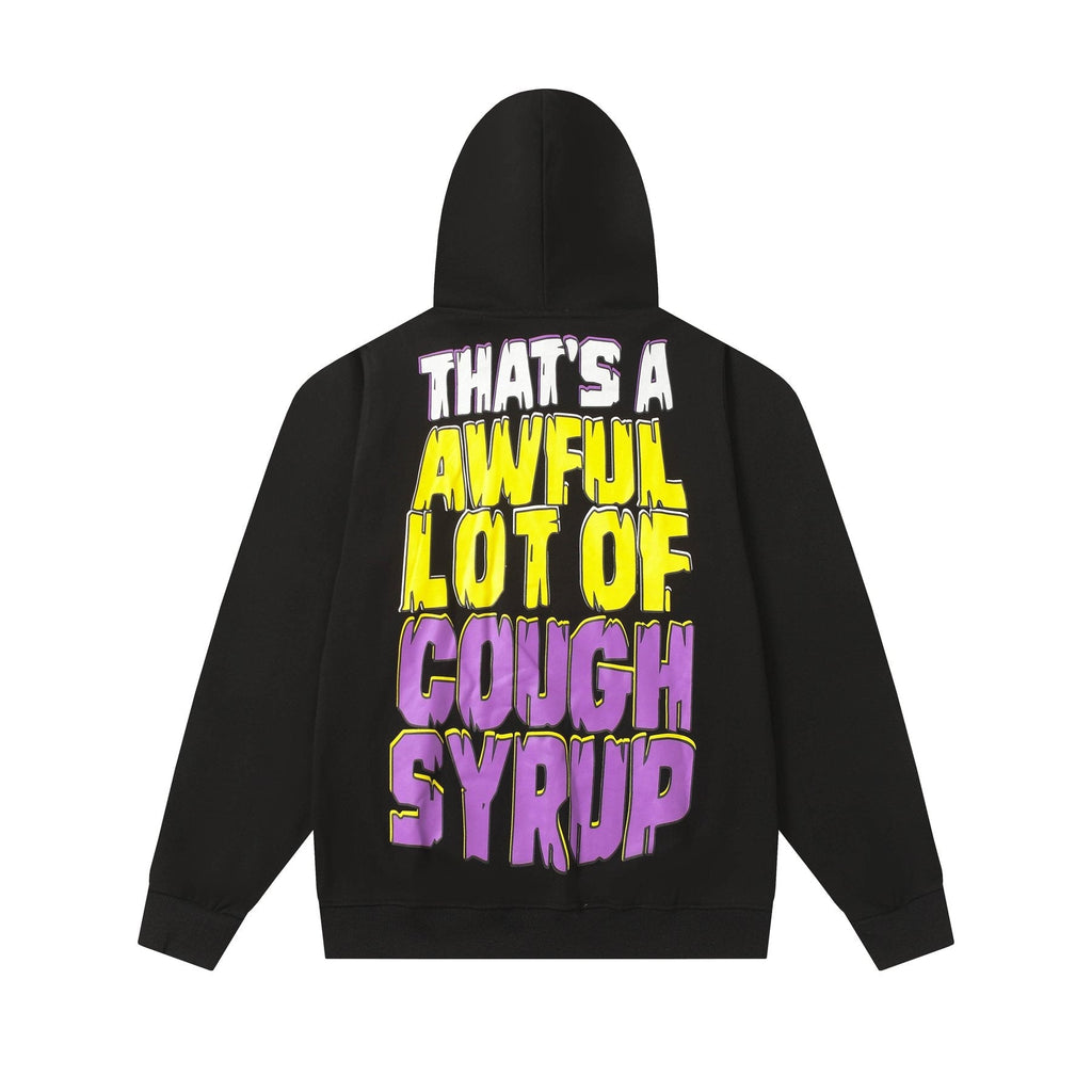 THAT'S A AWFUL LOT OF COUGH SYRUP Star Graphic Hoodie — back