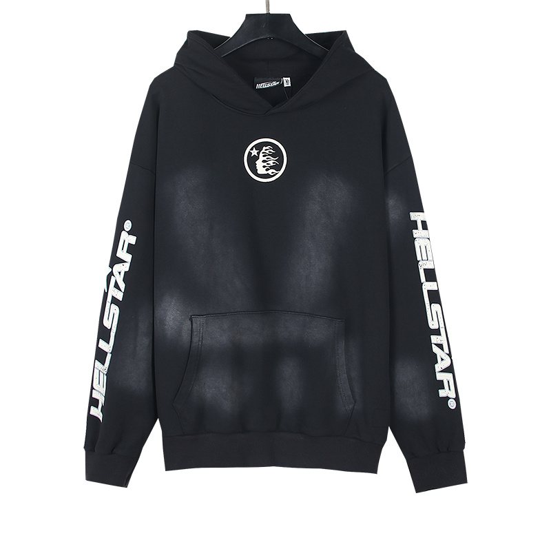 Hellstar Washed Graphic Hoodie — front