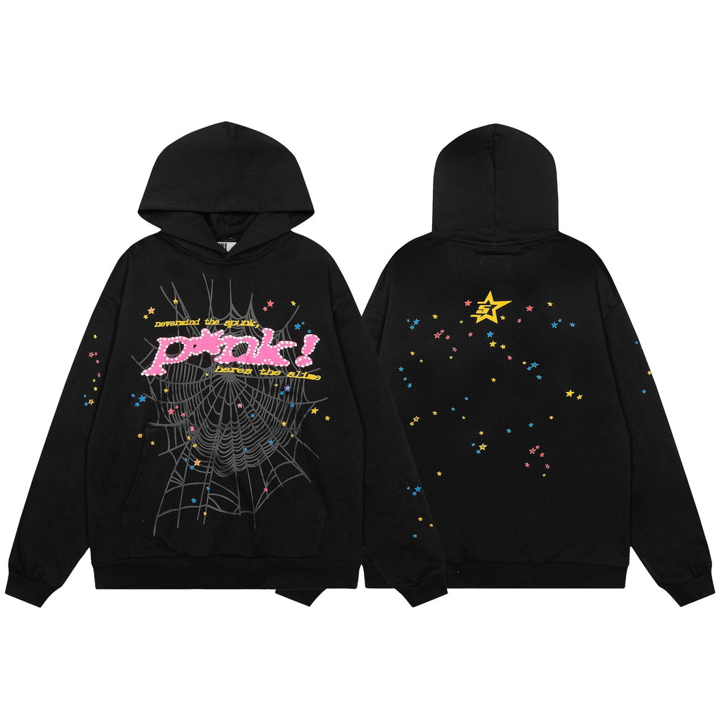 Sp5der Spiderweb Star Graphic Hoodie — hero