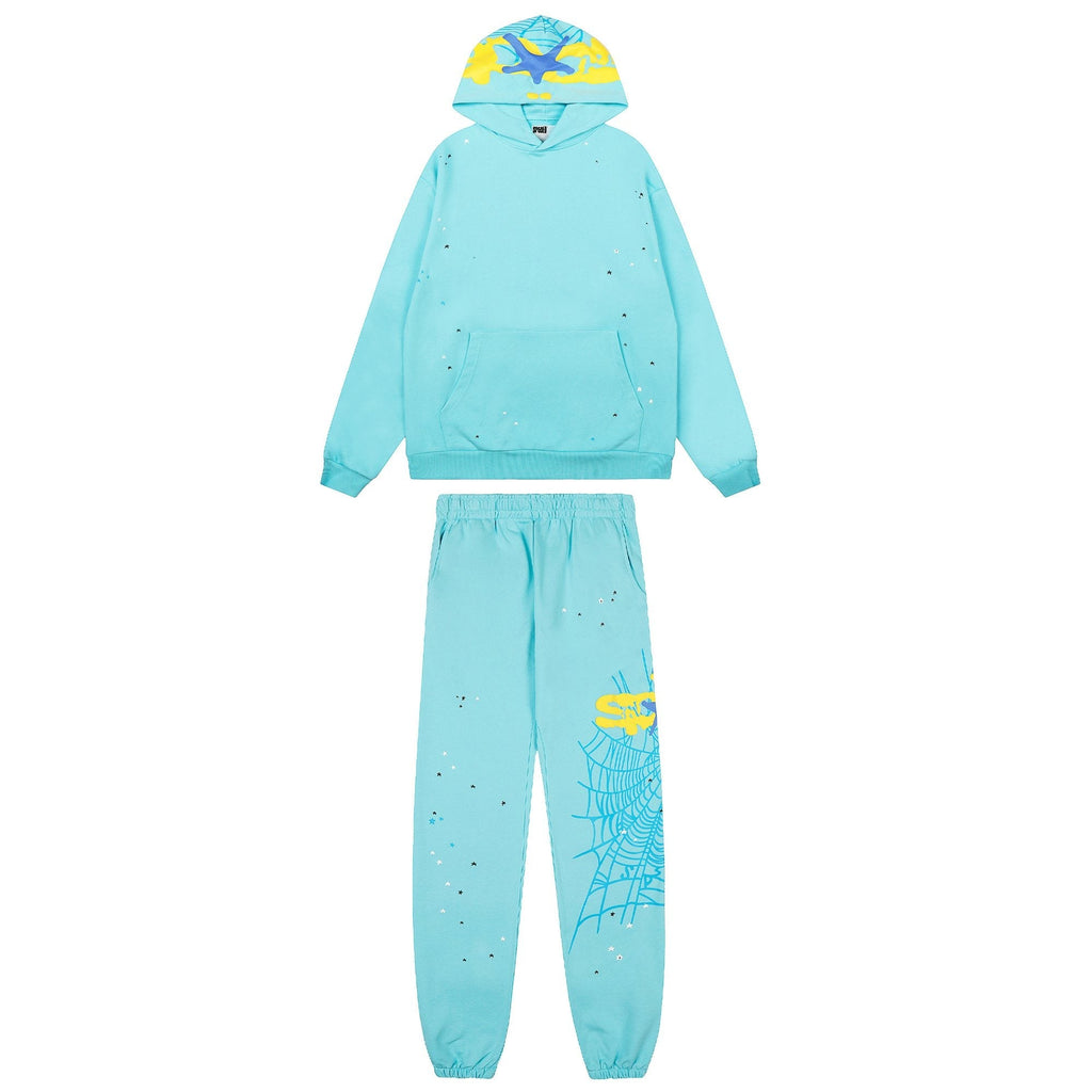 Sp5der Spiderweb Graphic Hoodie & Jogger Matching Set — hero
