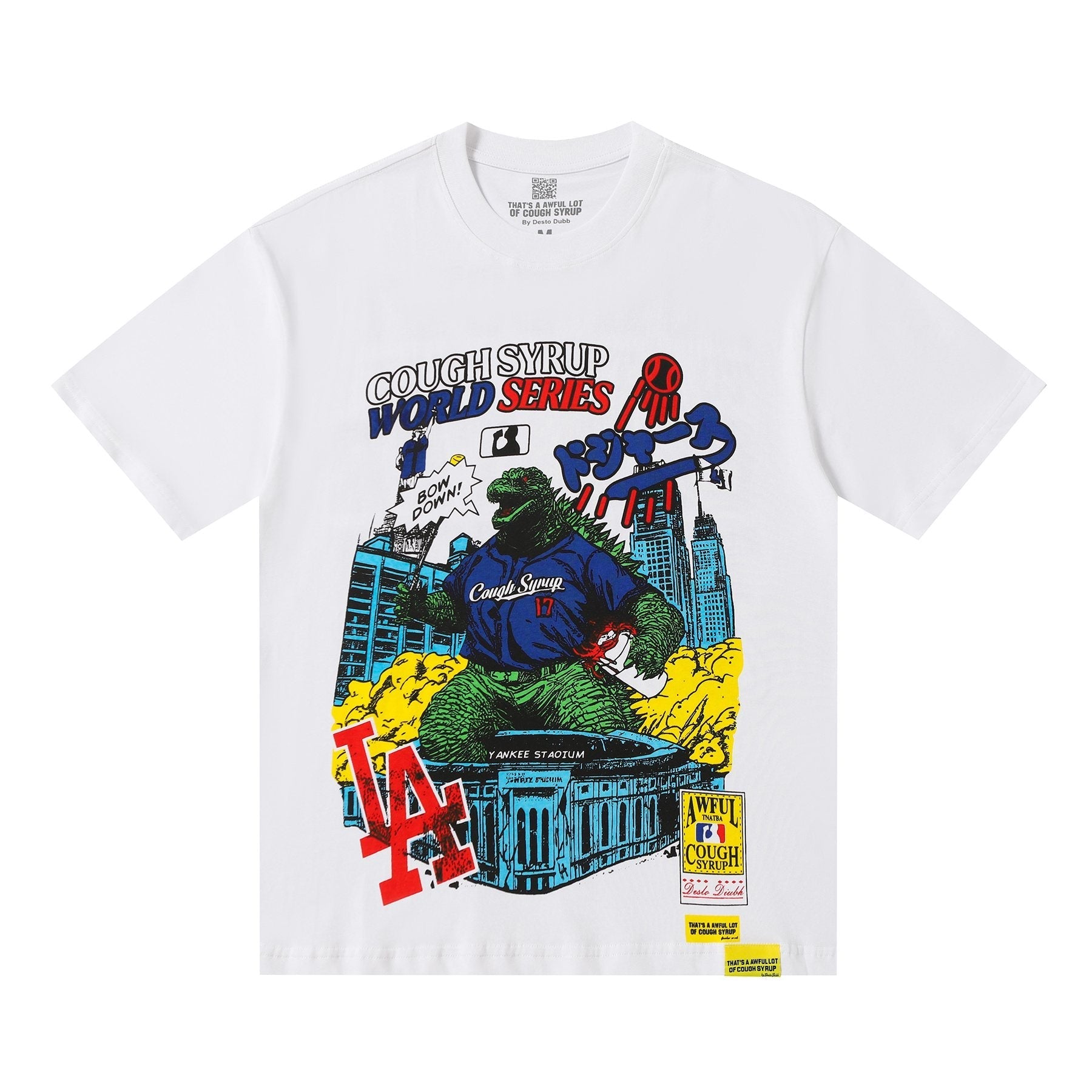 THAT'S A AWFUL LOT OF COUGH SYRUP Baseball Graphic T-Shirt — hero