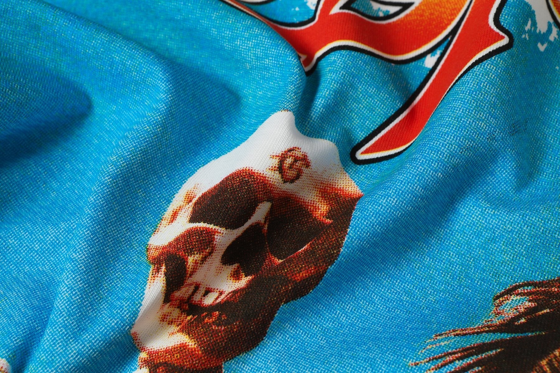 Godspeed Skeleton Surfer Graphic Short-Sleeve T-Shirt — detail