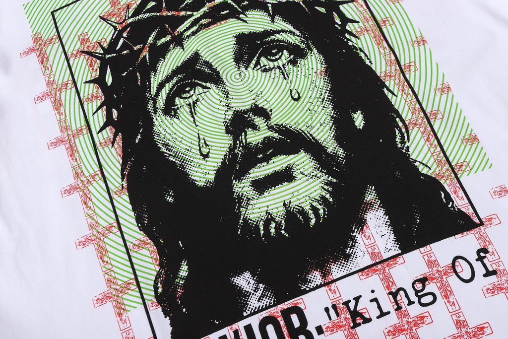 Hellstar Savior King of Kings Graphic T-Shirt — detail