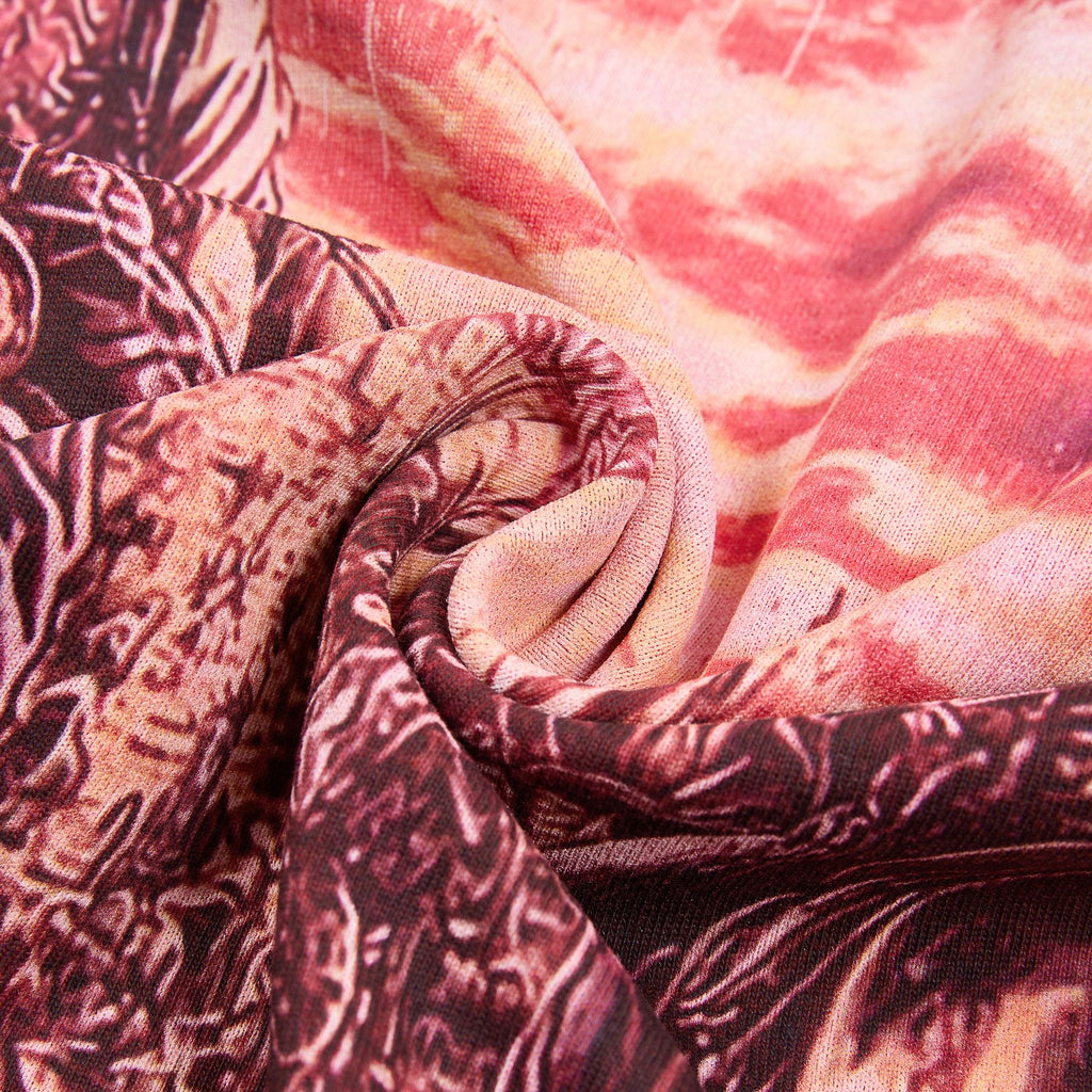 MAJESTIK Western UFO Graphic T-Shirt — fabric_closeup