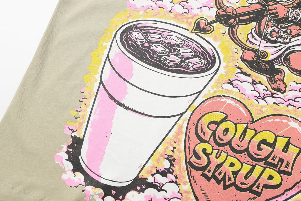 That's A Awful Lot Of Cough Syrup Cupid Graphic T-Shirt — detail