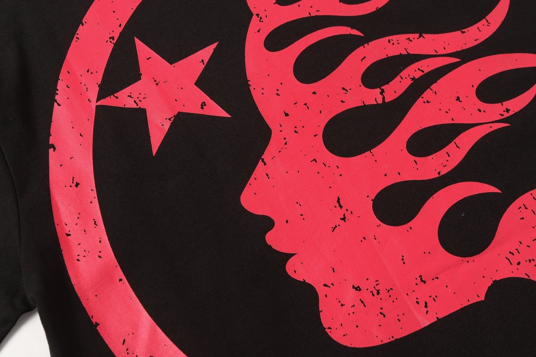 Hellstar Adventure Astronaut Graphic T-Shirt — fabric_closeup