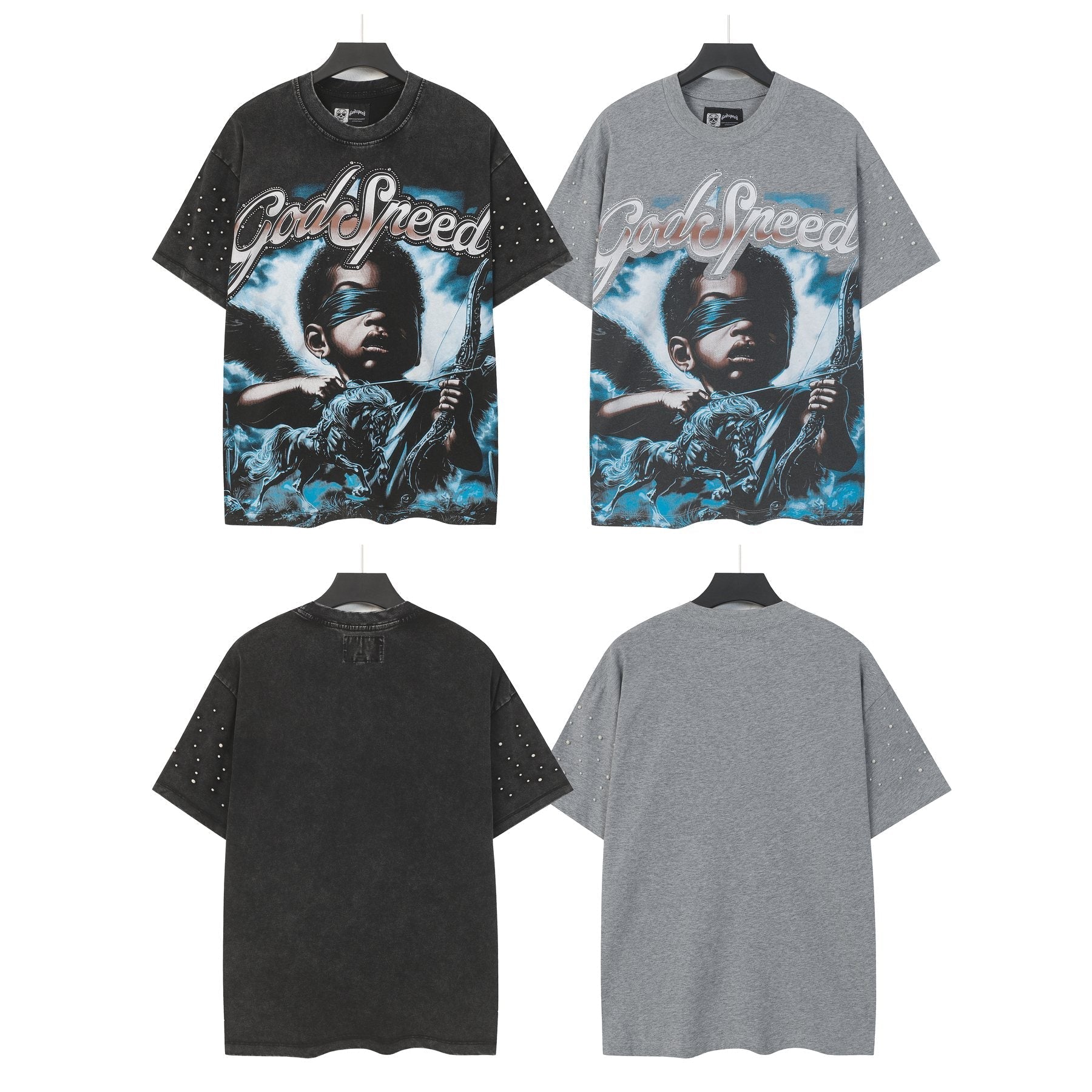 Godspeed Archer Studded Sleeve T-Shirt — comparison