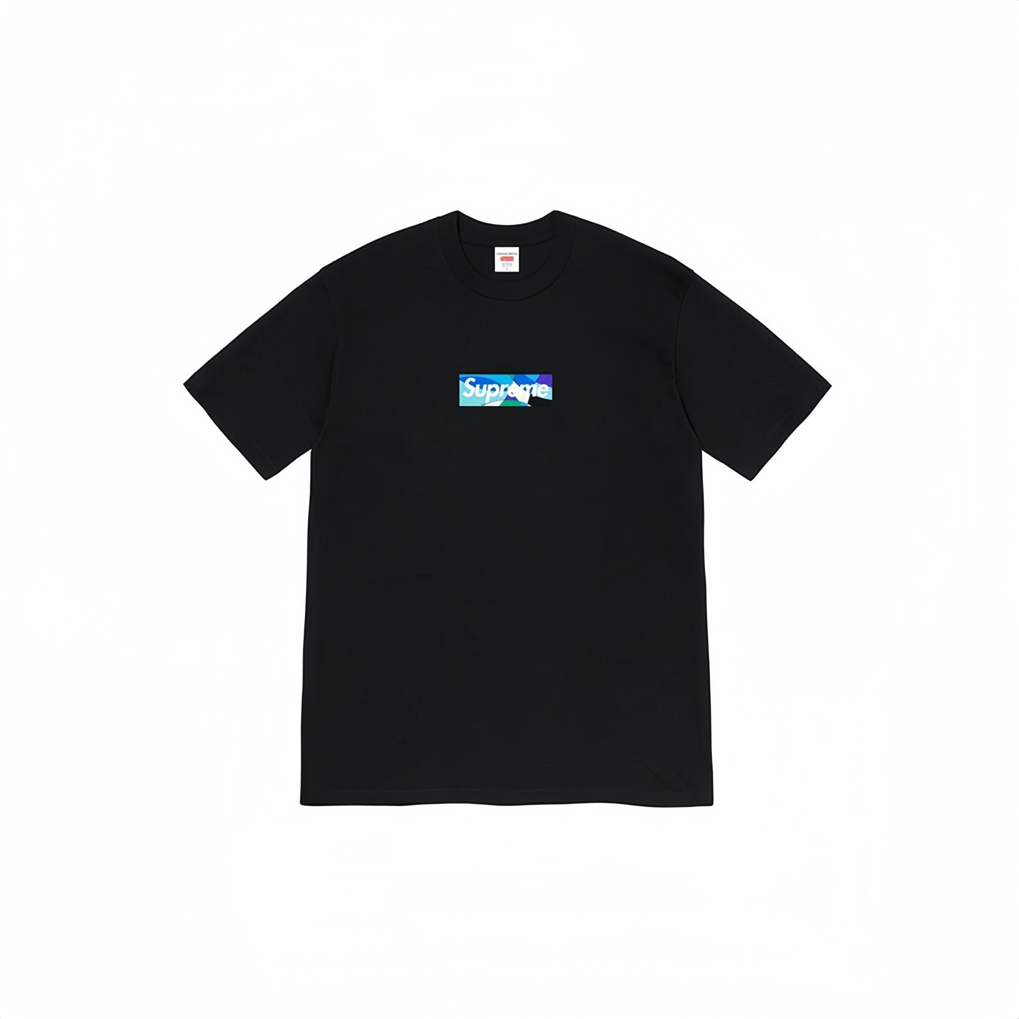Supreme Blue/Teal Box Logo Short-Sleeve T-Shirt — front