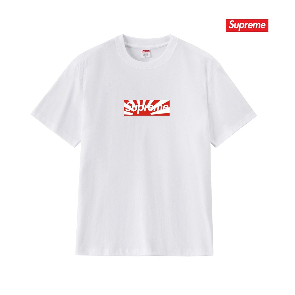 Supreme White Front Graphic Short-Sleeve T-Shirt — hero