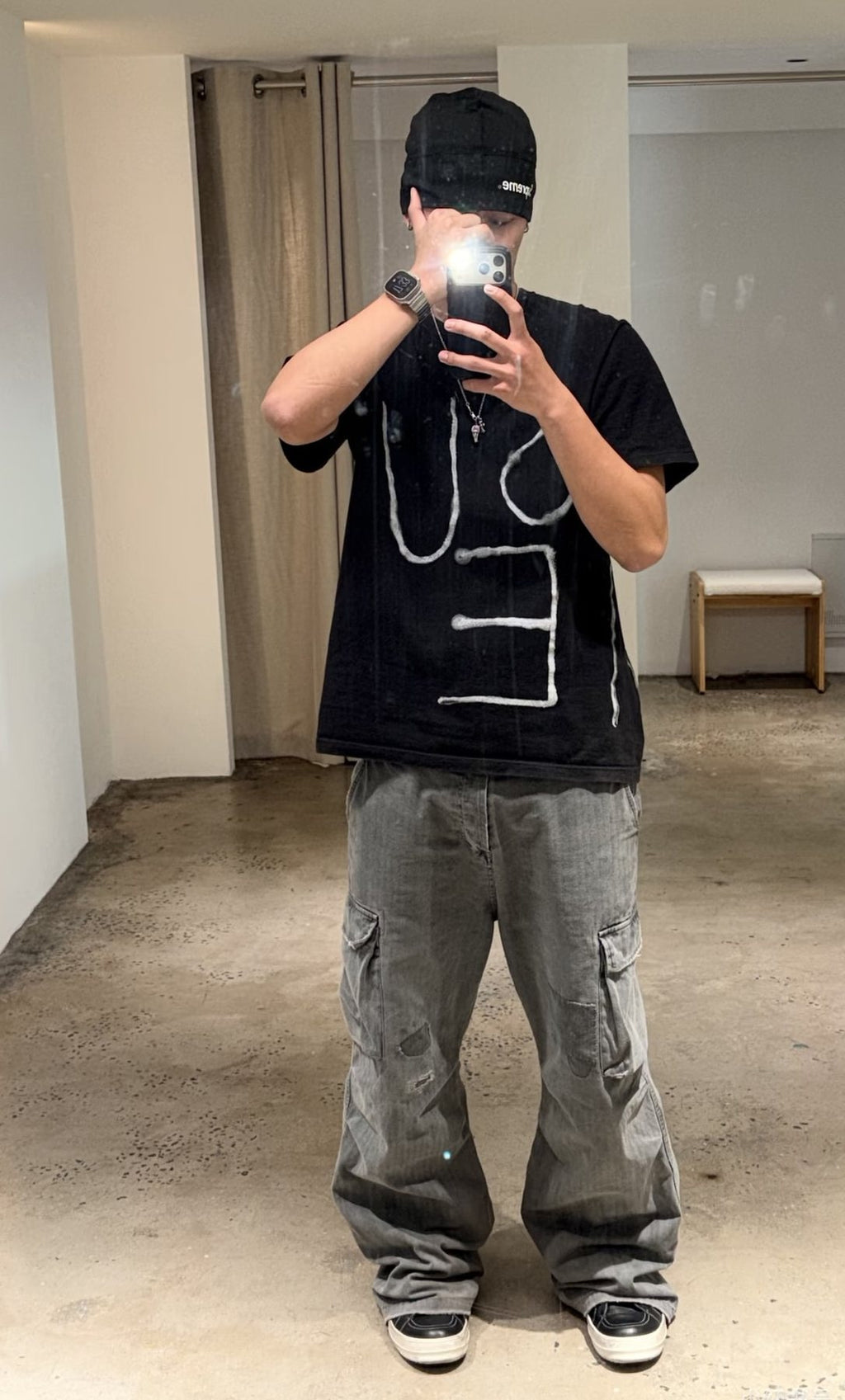 Supreme Hand-Drawn Lettering Graphic T-Shirt — context