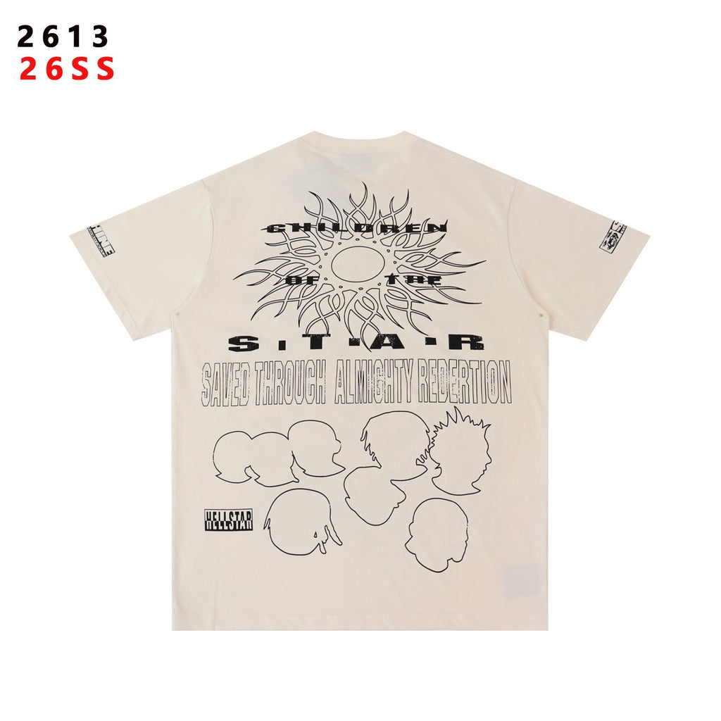 Hellstar Children of the Star Portrait Graphic T-Shirt — back