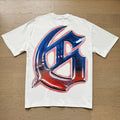 Godspeed White Front & Back Graphic T-Shirt — hero