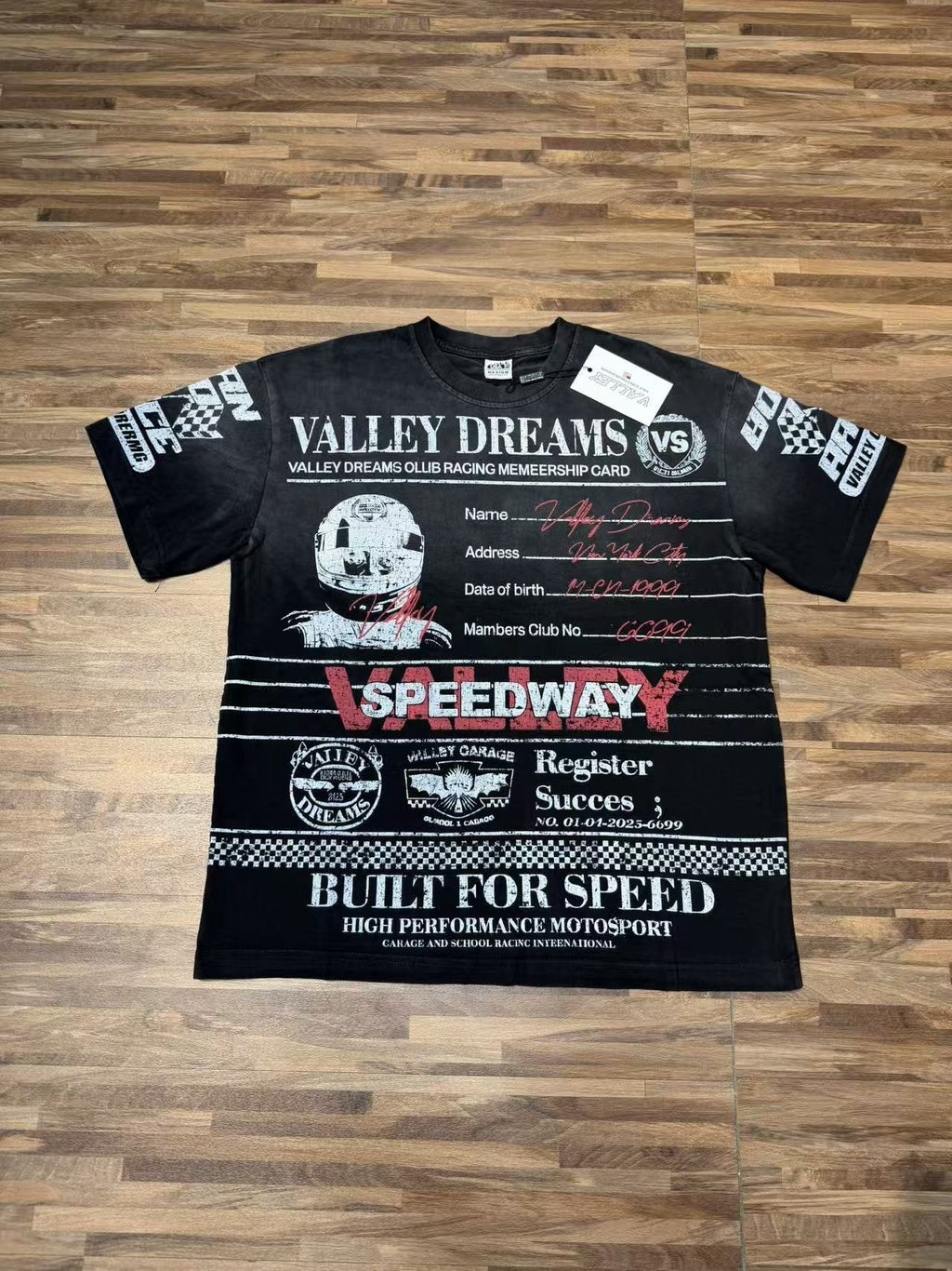 VALLEY Speedway Racing Graphic T-Shirt — front