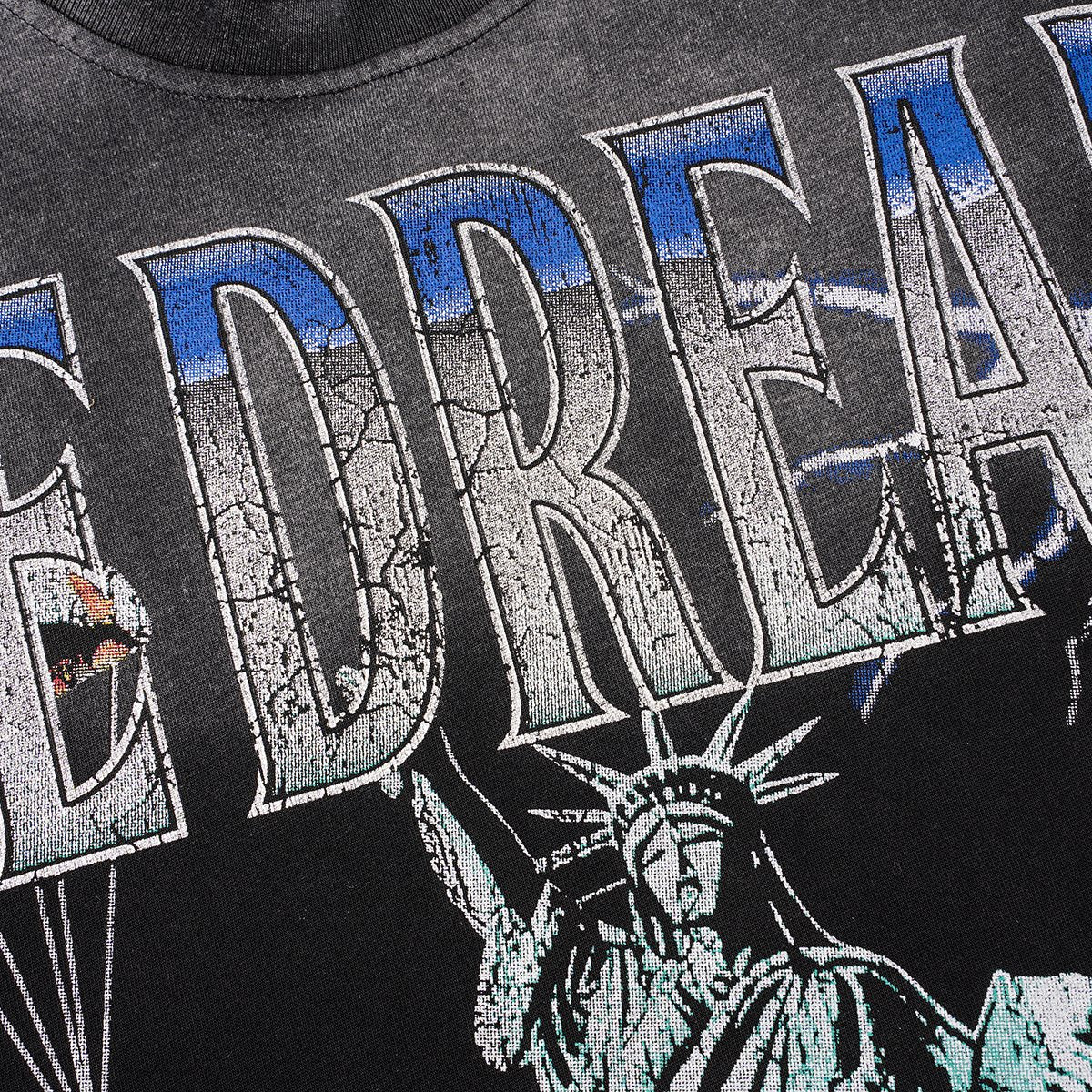 VALLEY Statue of Liberty Parachute Graphic T-Shirt — detail