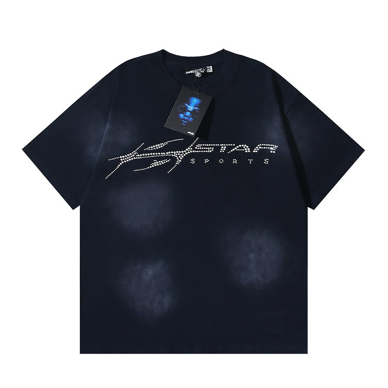 Hellstar Rhinestone Graphic T-Shirt — front