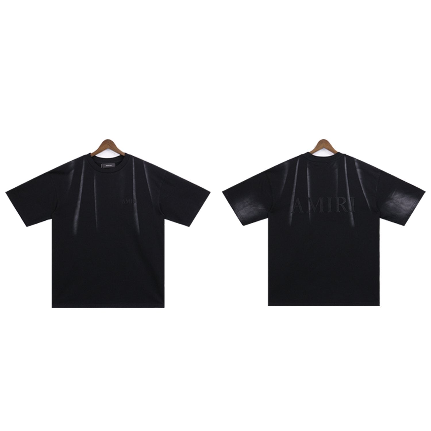AMIRI Washed Embroidered T-Shirt & Shorts Set — front