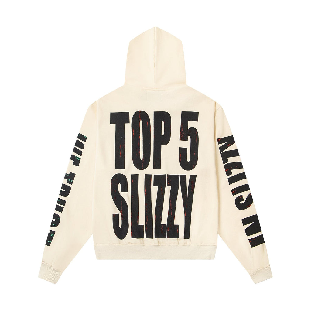 Godspeed Top 5 Slizzy Graphic Hoodie — back