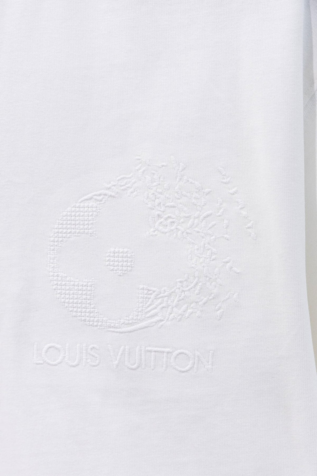 Louis Vuitton*LV Tonal Floral Graphic Short-Sleeve T-Shirt — detail