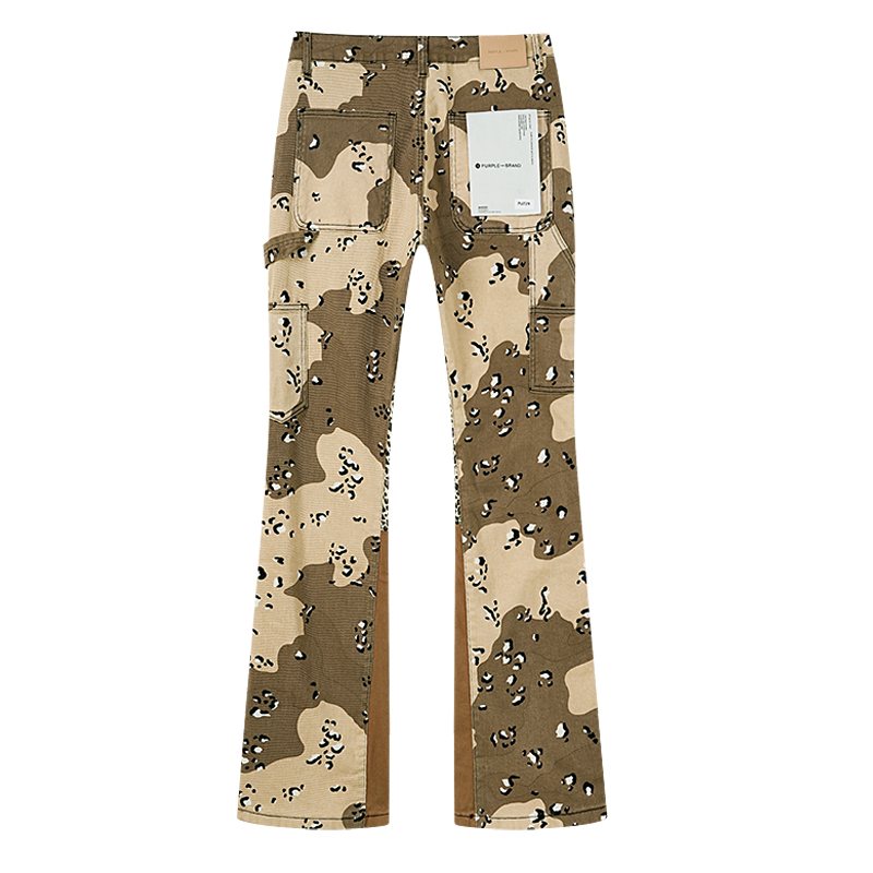 Purple Brand Tan Camo Five-Pocket Pants — back