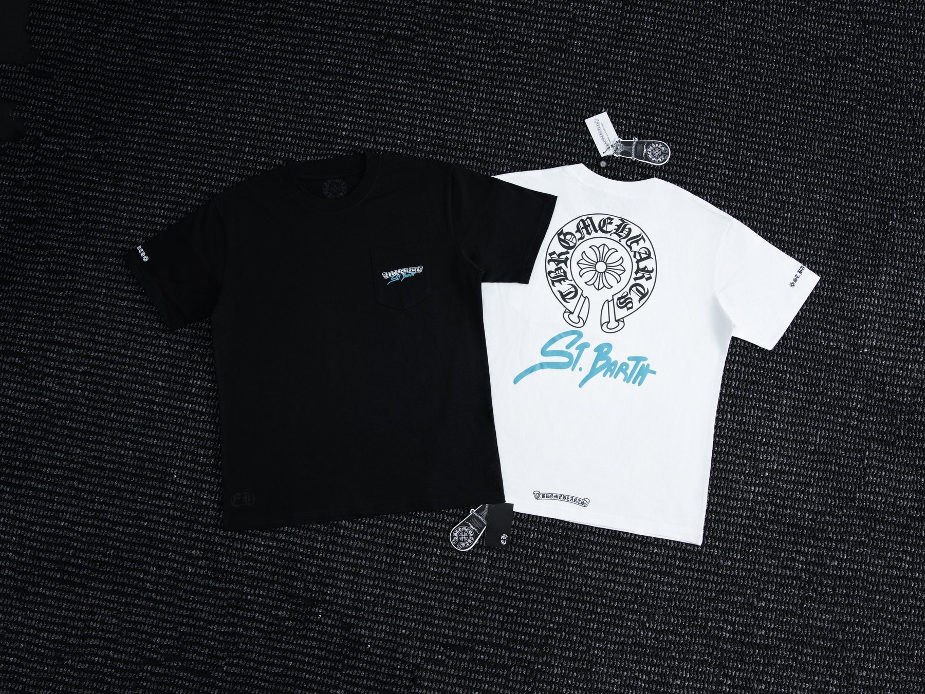 Chrome Hearts Horseshoe Floral Graphic T-Shirt — context