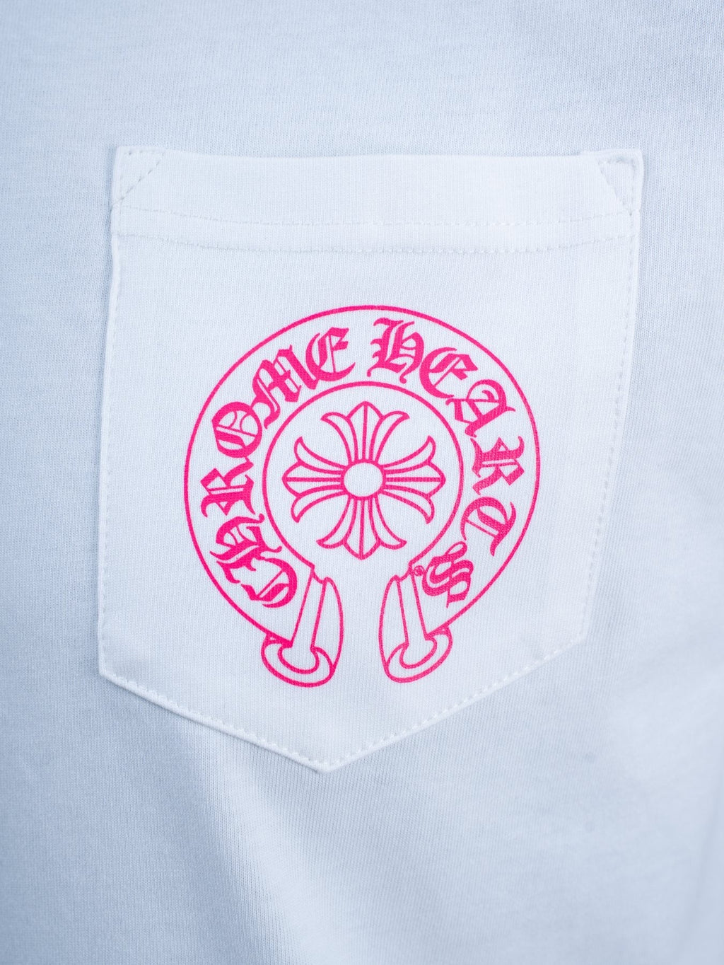 Chrome Hearts Pink Back Graphic Pocket T-Shirt — detail