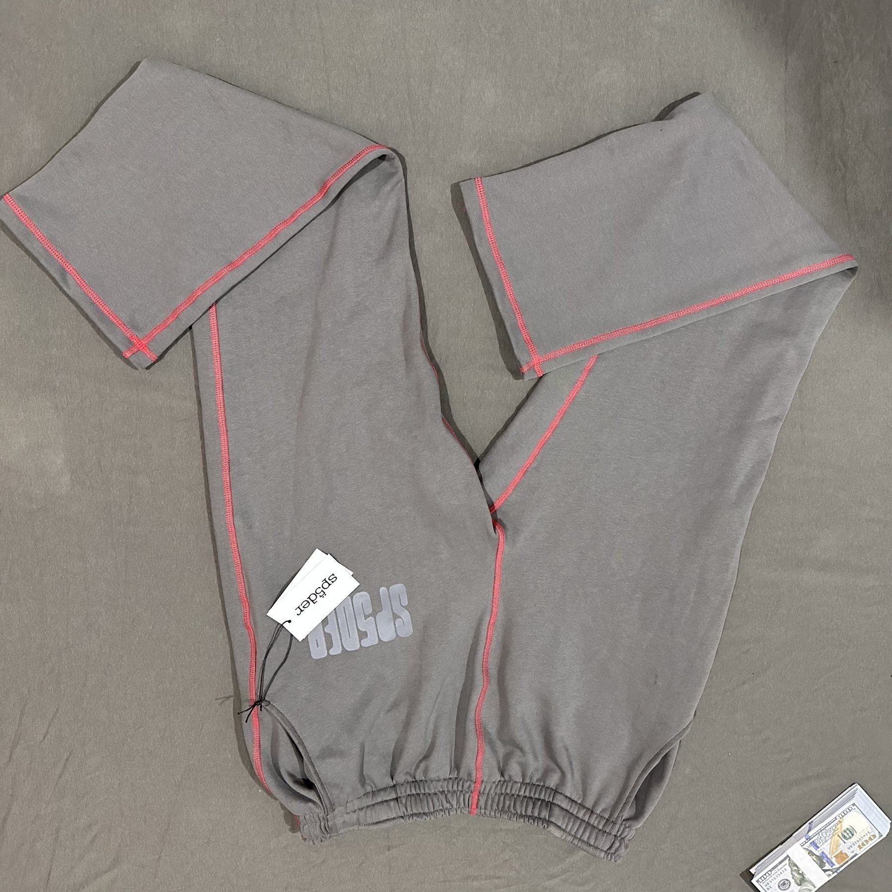 Sp5der Charcoal Gray Web Graphic Matching Set — hang_tag