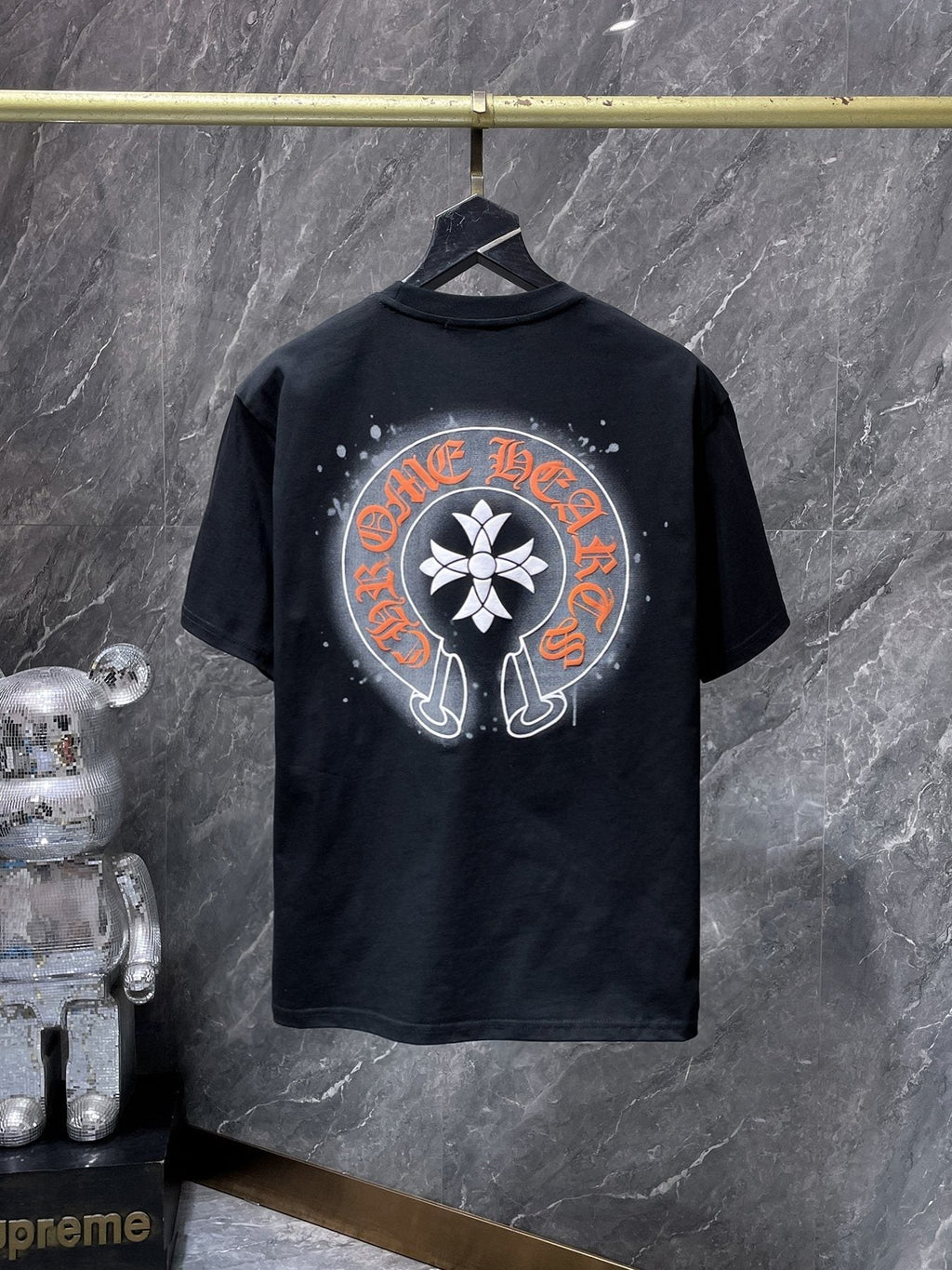 Chrome Hearts Splatter Horseshoe Graphic T-Shirt — back