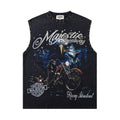 MAJESTIK Speedway Eagle Motorcycle Sleeveless T-Shirt — hero