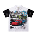MAJESTIK Car Graphic Zip-Front Short-Sleeve T-Shirt — hero