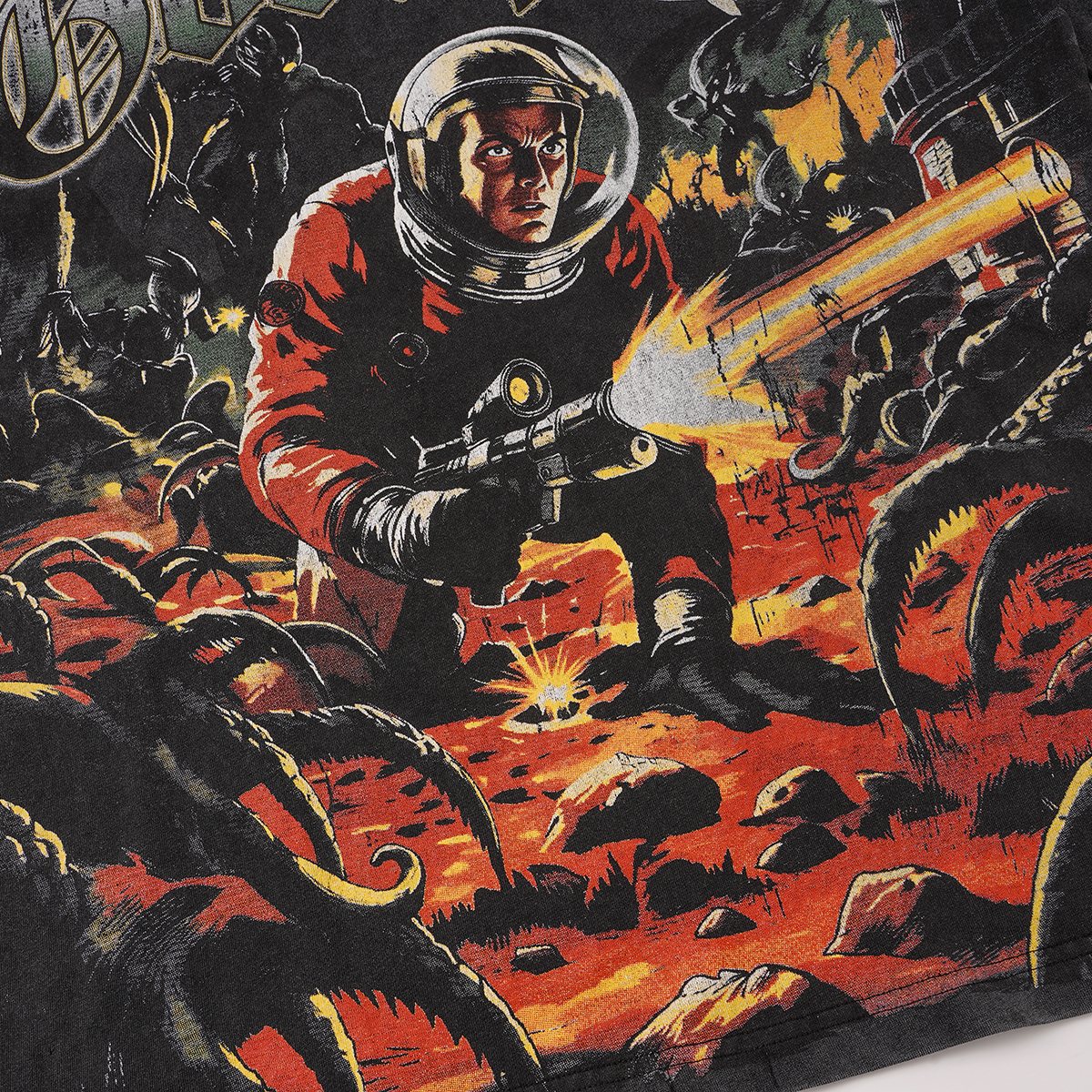 Godspeed Astronaut Sun-Eye Graphic T-Shirt — detail