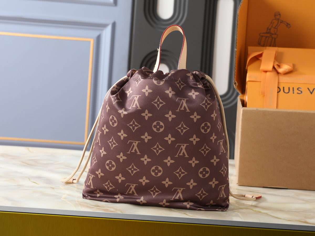 Louis Vuitton Keeper Monogram Drawstring Clutch — back