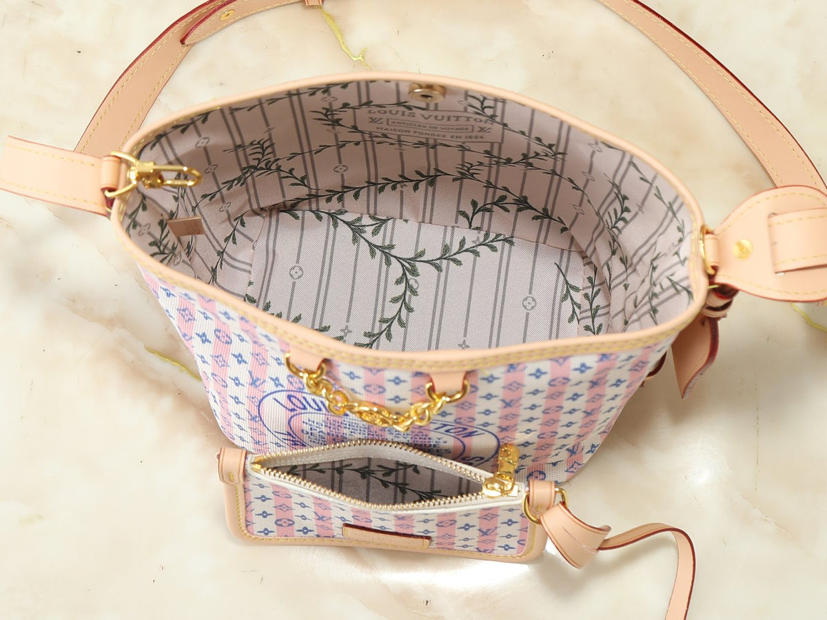 Louis Vuitton Stamp All In BB Monogram Bucket Bag — detail