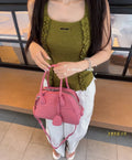 Miu Miu Vivant Zip-Top Bowling Bag — model