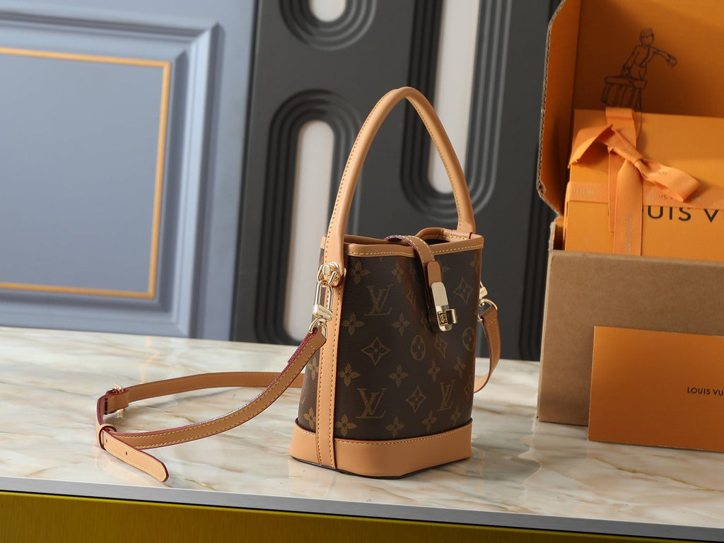 Louis Vuitton Nano Noé Monogram Bucket Bag — side