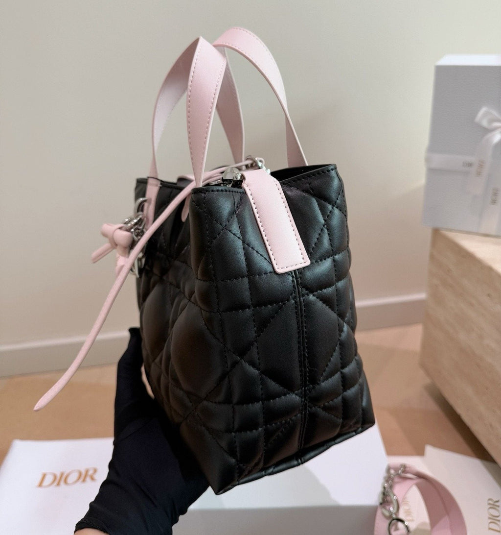 Dior Toujours Upright Quilted Tote Bag — side