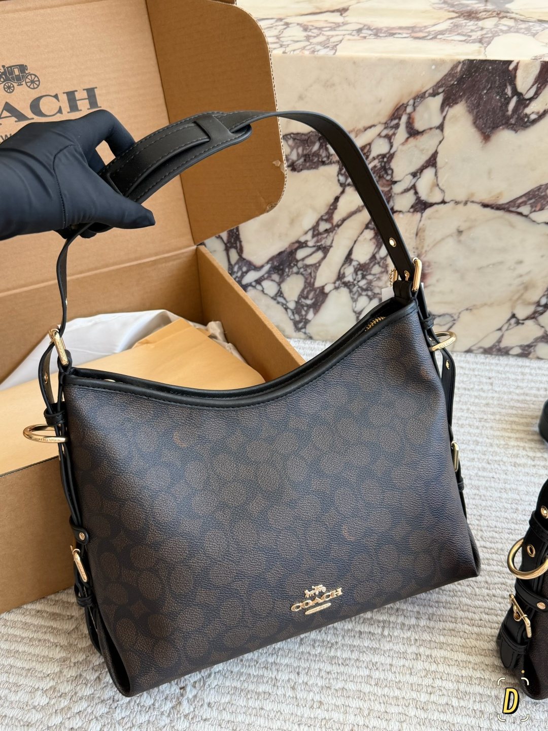 Coach Laurel Monogram Shoulder Bag — hero
