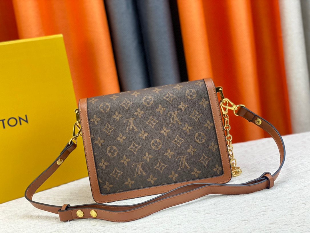 Louis Vuitton Dauphine Monogram Shoulder Bag — back